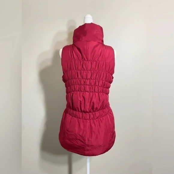 Small New Directions ND Red Scrunch Lightweight Vest w/ Pockets - Picture 4 of 9